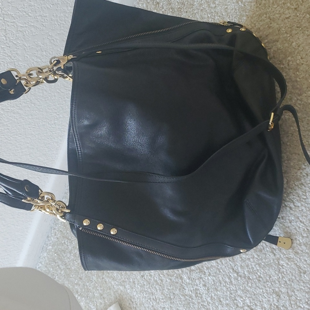 Natural leather black handbag,ladies handbag purse for women - Picture 3 of 9